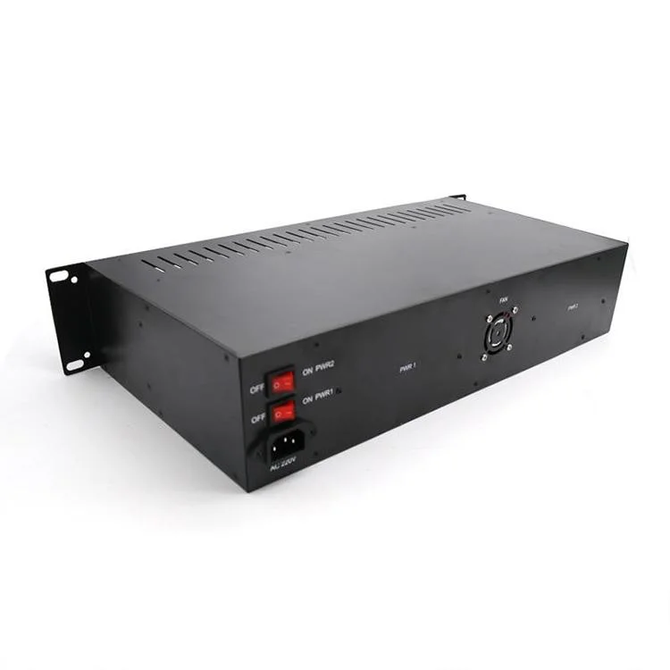 2 u 16 Slots Rack Mount chassis Media Converter para Standalone Conversor multimédia