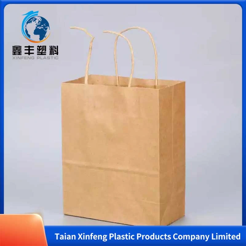 Wholesale/Supplier Gift Shoes Clothing Packaging Thick Kraft Paper Bag Corporate Tote Large Luxury Handle Brown Kraft Paper Bag