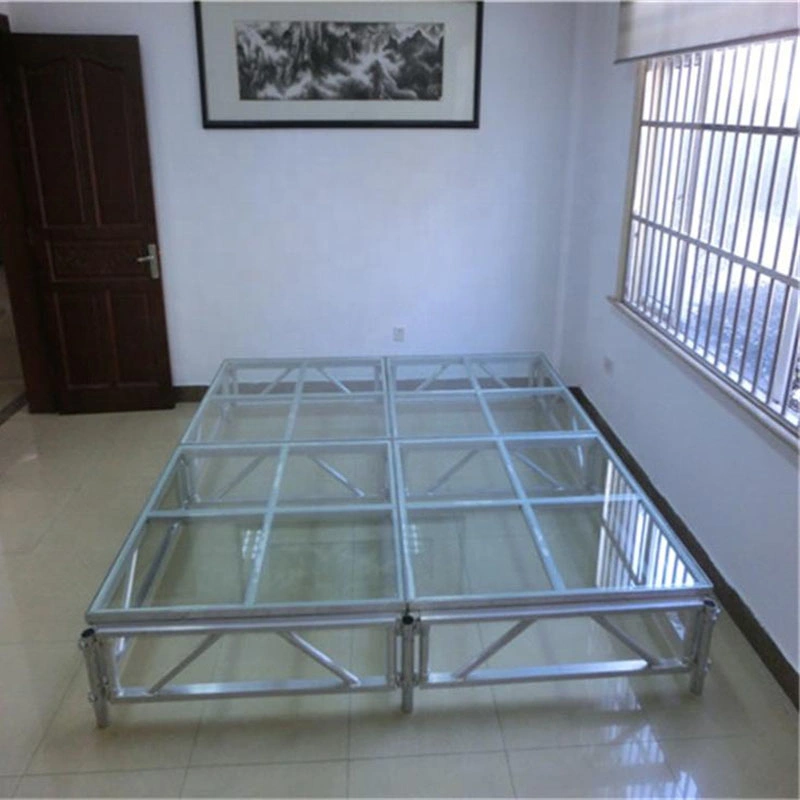 Aluminum Alloy Temper Folding Glass Moving Stage