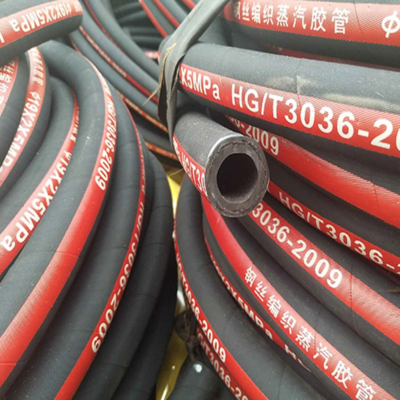 Flexible Cloth Surface Anti-Cracking Hydraulic Rubber Soft Hose for Industry Machine