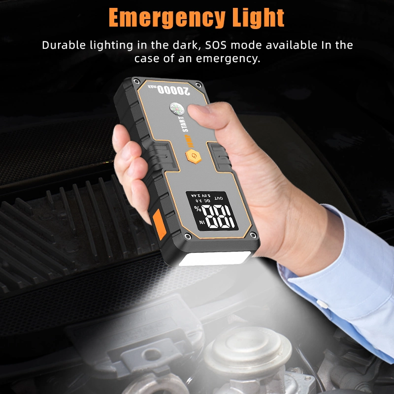 Hot Selling Car Emergency Battery Wireless Charger 20000mAh 12V Lithium Battery Portable Car Jump Starter Power Bank