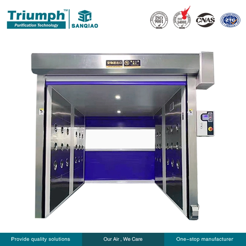 Air Shower Price High quality/High cost performance Class 100 Automatic Induction Door Cargo Air Showers Clean Room Equipment