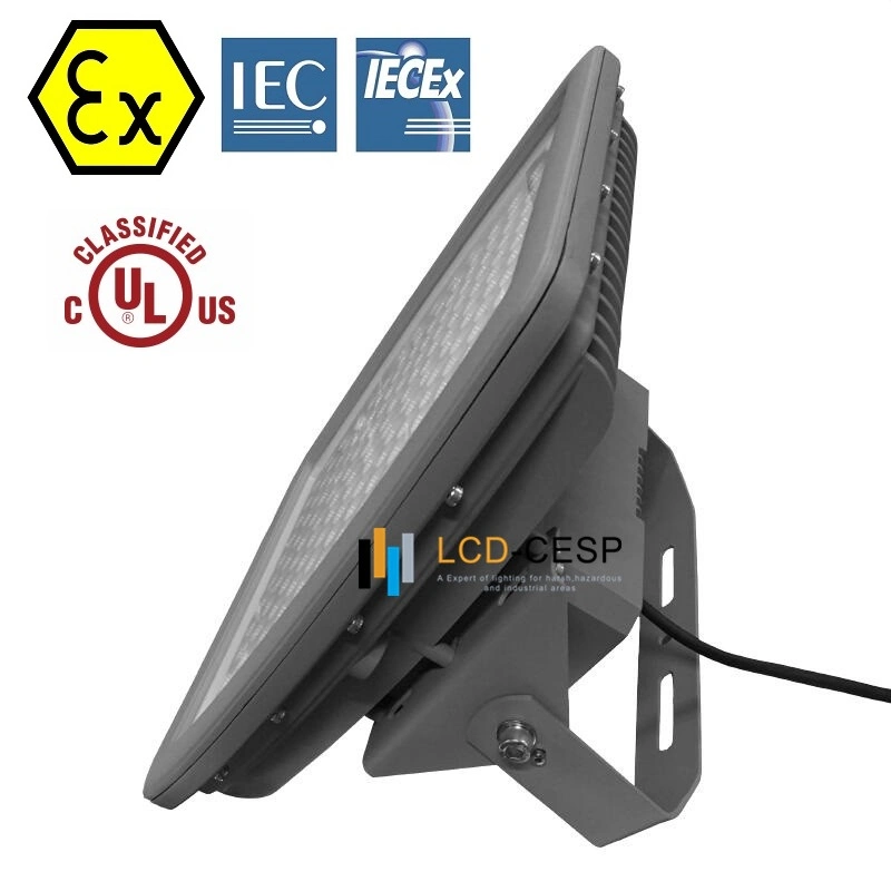 Superhelle Petrochemische Industrie IP68 19500 Lumen 6500K LED Flood Light 150W Beste optische Leistung und Effizienz Zone 1 Zone 2 Explosionsgeschützte Leuchten