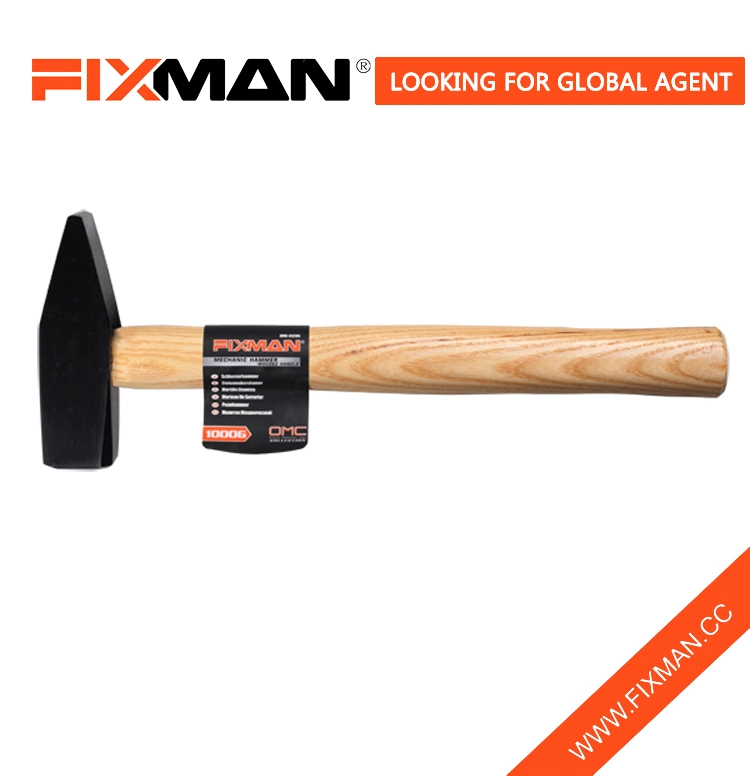 Fixman Machinist's Hammer Forged Tool, Machinist Hammer with Wooden Handle