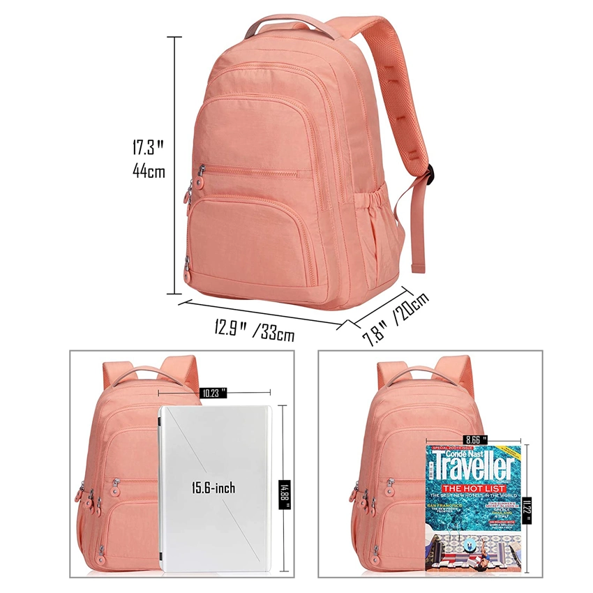 Mochila escolar estudiante Daypack Mochila para portátil ligero Casual Backbag trabajo llevar mochila de viaje Mochila bolsa de ordenador