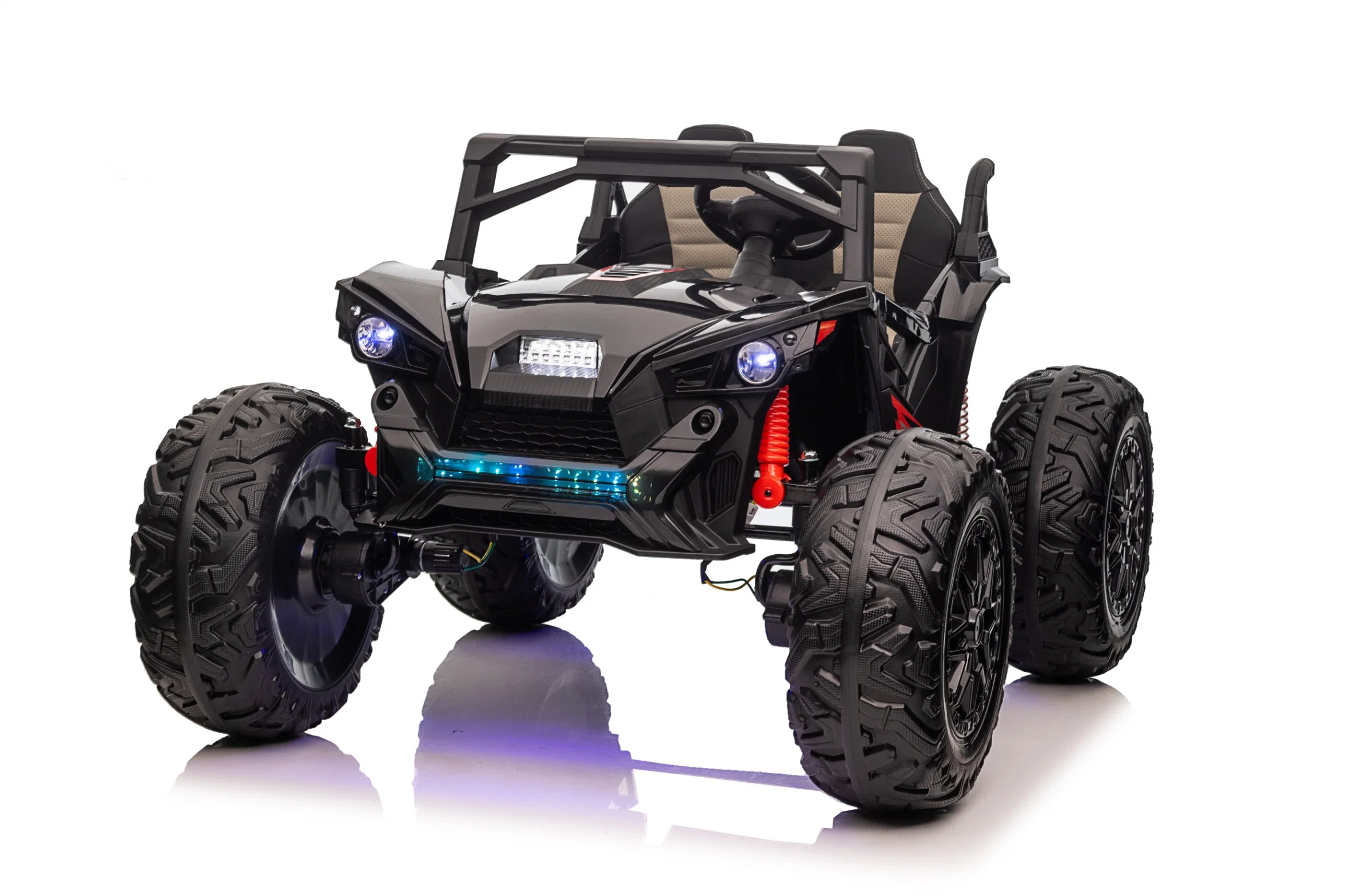 24V 2 lugares de condução em UTV com controlo remoto, rodas extra grandes EVA, bancos largos 4WD veículo elétrico Toys