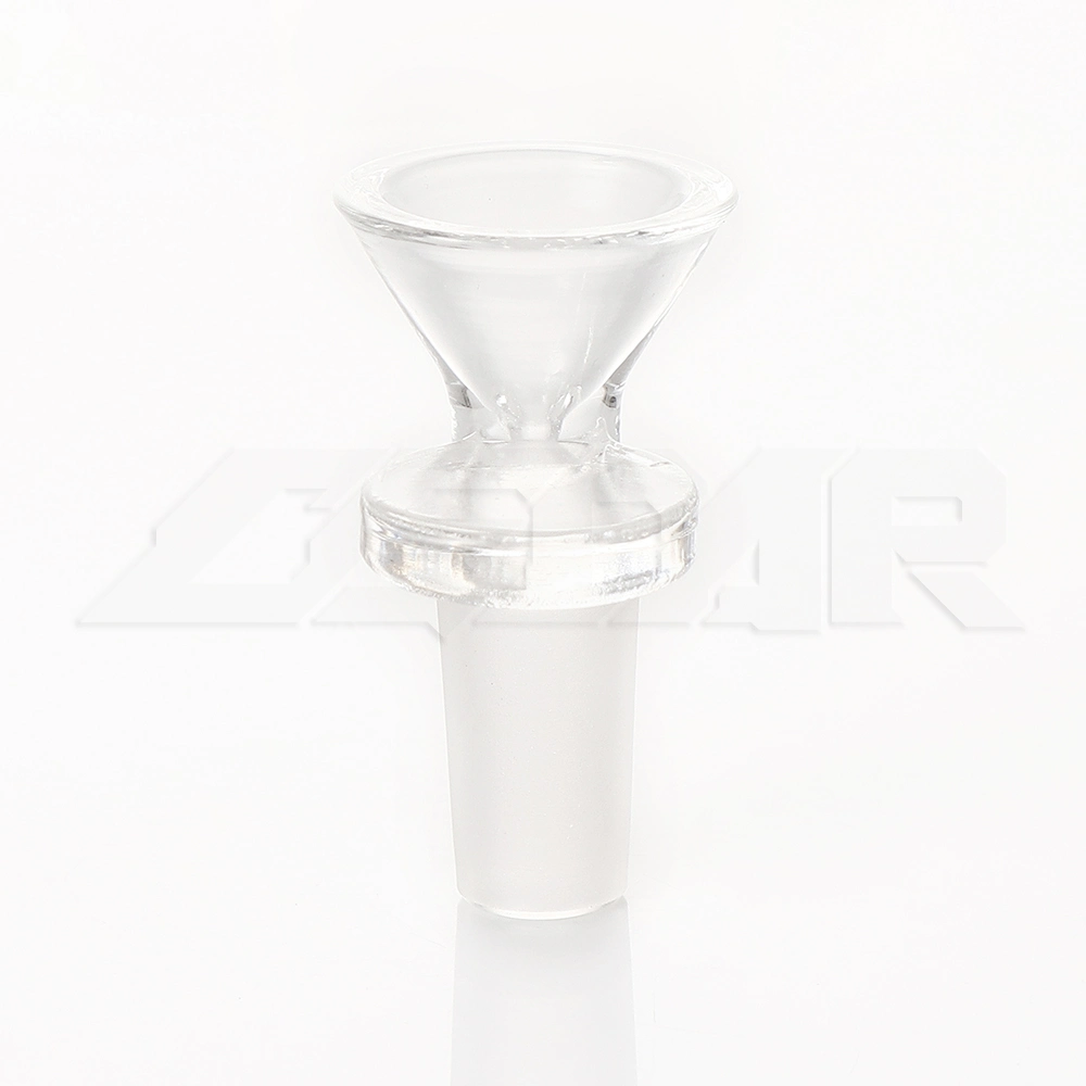 Hohe Borosilikatglas 14mm 18mm transparenter Griff hohe Borosilikatglas Schüssel Wasserpfeife Schüssel Tabak Hookah Rauchen Zubehör