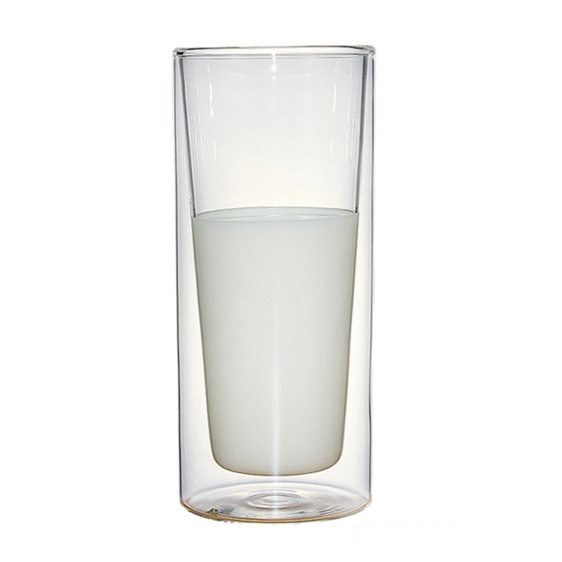 High Borosilicate Glass Geminus Double Wall Drink Milk Water Coffee Tea