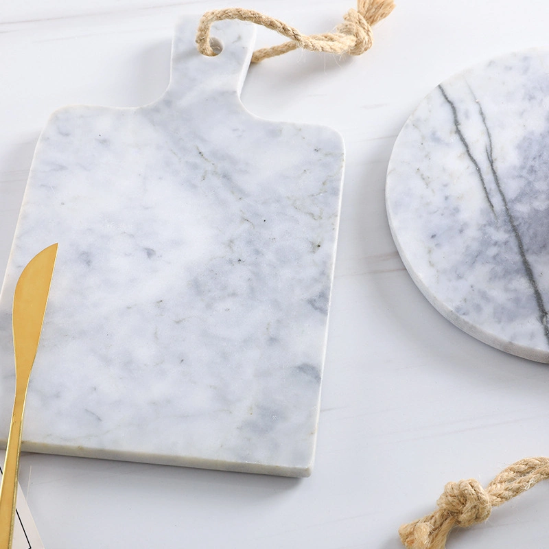 Multifunctional Marble Stone Chopping Board with Handle