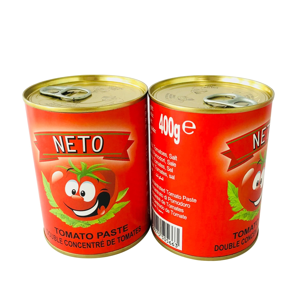 Estaño La pasta de tomate en 70g 210g 400g de salsa de tomate