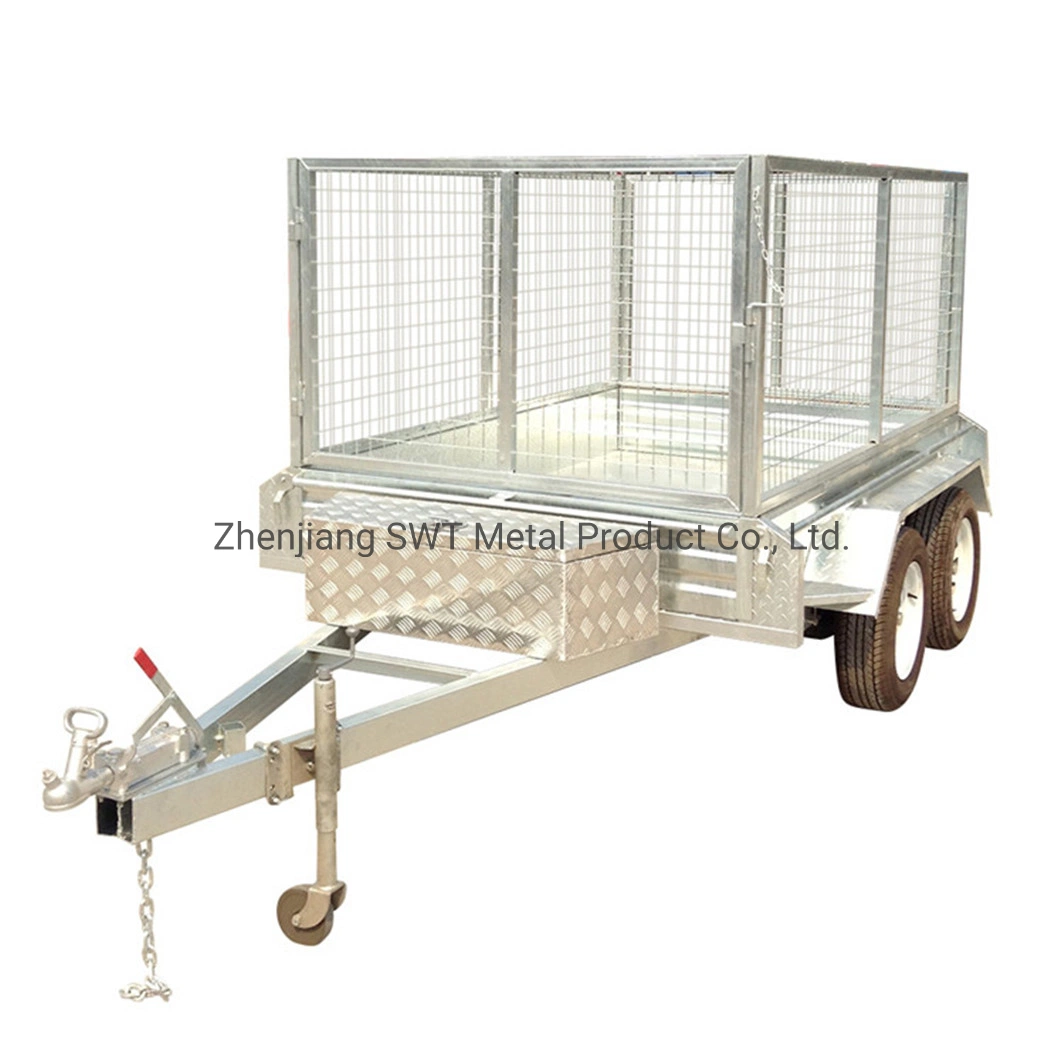 Verzinkter Cage Trailer Traktor Dump Truck Trailer (SWT-TT85)