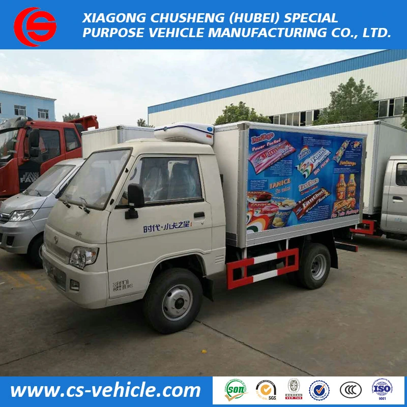 Mini Refrigerator Cold Freezer Transport Trucks 2.5 Tonne Gvw Refrigerated Box Vans for Sale