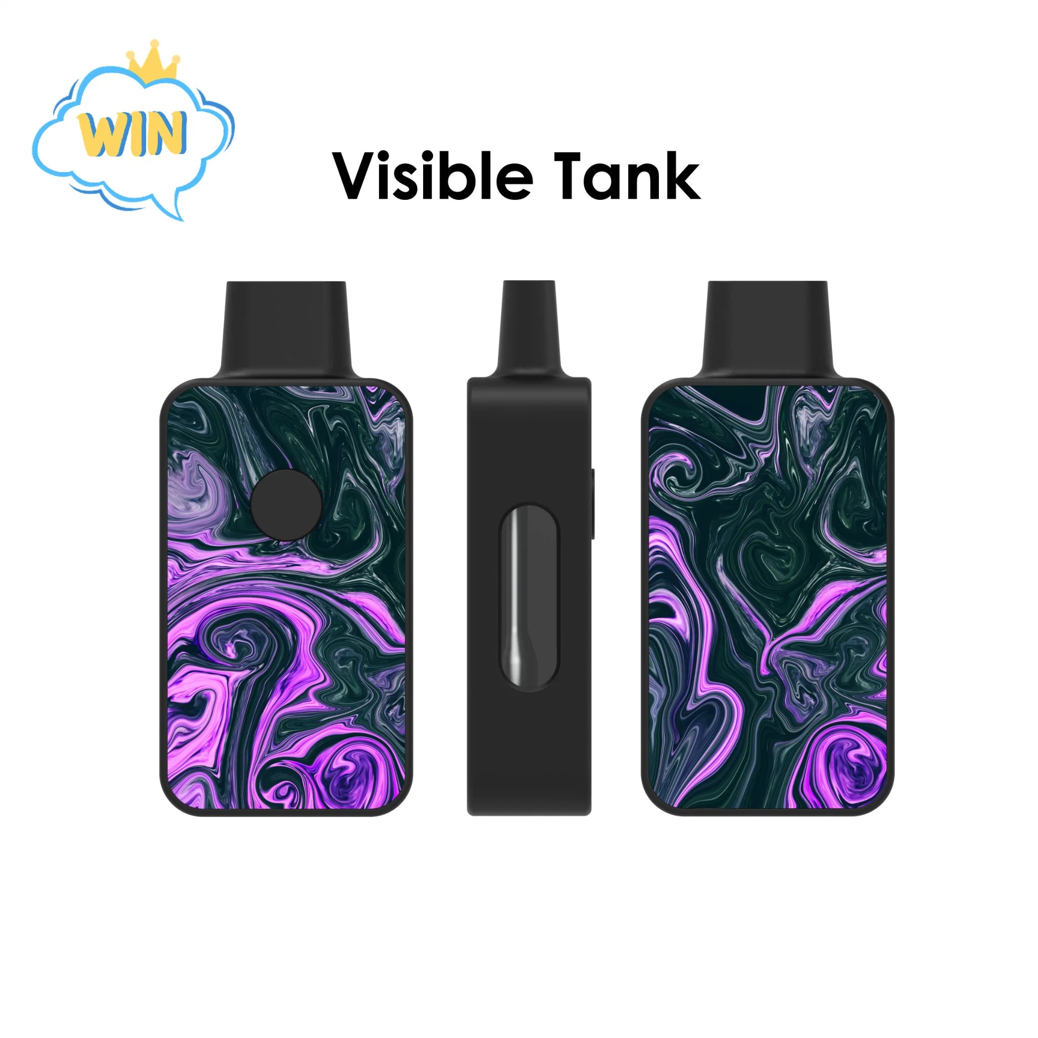 New C18 Visible Tank Vape Pen 4ml 5ml Empty Vape Bar up to 800 1000 Puffs D8 D9 Atomizer