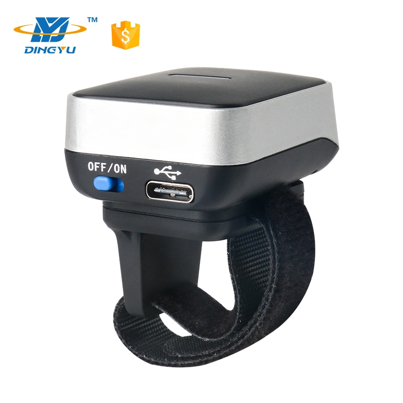 High Performance Mini Bluetooth Barcode Scanner Can Wear a Wireless 2D CMOS Barcode Scanner