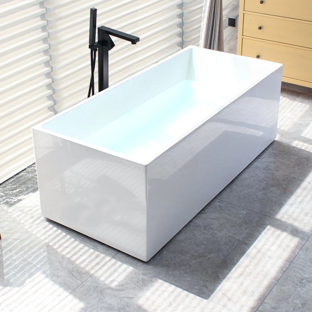 Bathroom Tub Oval Shaped Bathtub Acrylic Material Bath Tub