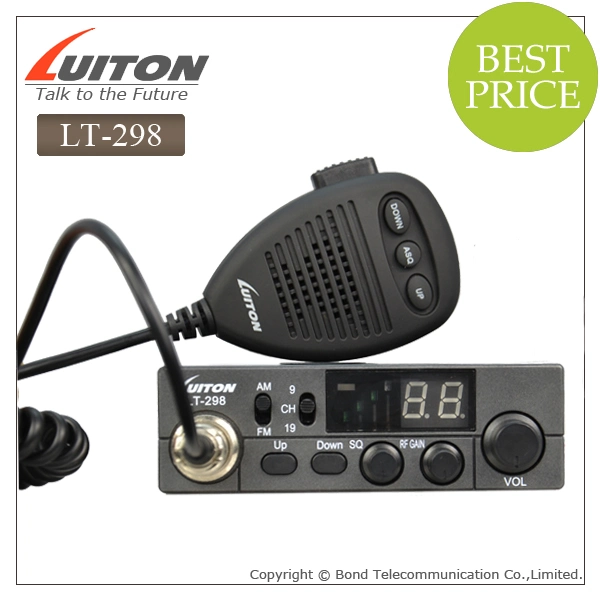 Mobile Radio CB 27MHz LT-298 peut définir la SAQ sur le microphone