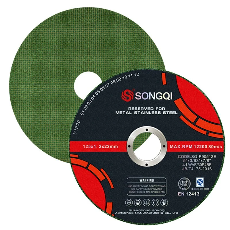 Disco de corte abrasivo Songqi 125 * 1.2 * 22,23 mm 5 polegadas