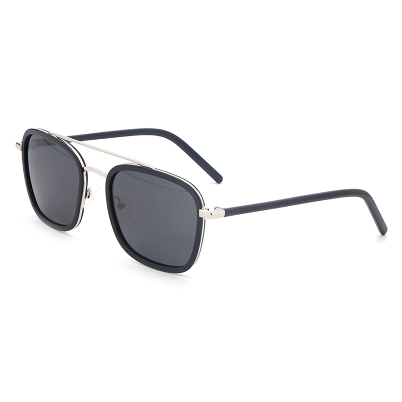 New Fashion Famous Brand Polarized Metal Hinge UV400 Double Bridge Brand Designer Sun Glasses Sunglasses