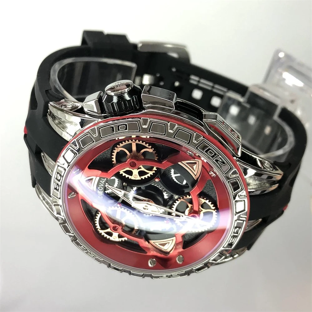 Hot Selling Men Wristband Zinc Alloy and High Grade Genuine Leather Strap 3ATM Water Resistant Automatic Men Watch Gift Watches