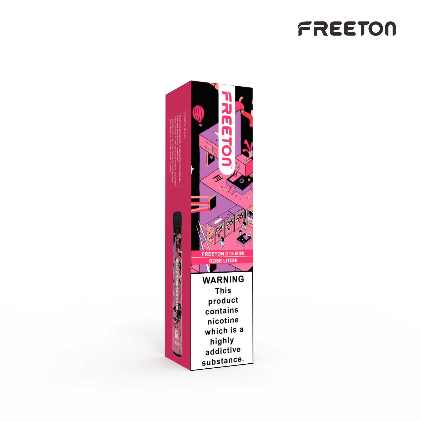 10 sabores 600 Puffs Freeton Disposable/Chargeable vape electrónico de buena calidad