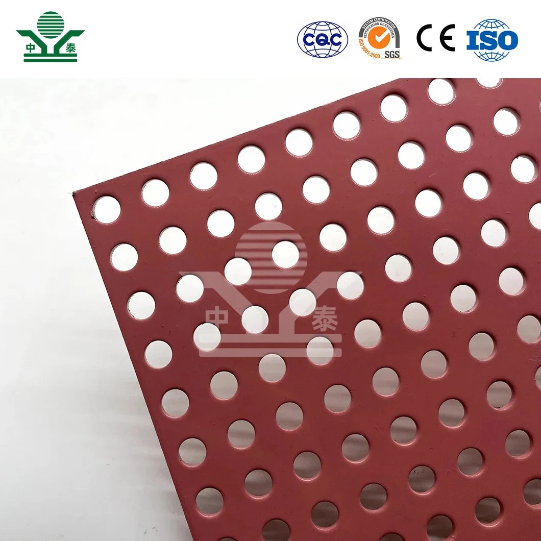 Zhongtai 0.35 mm Perforated Metal Mesh China Manufacturers Aluminum Perforated Metal Fence Cold Rolled Steel Coil Material Small Hole Perforated Sheet