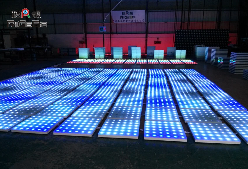 Super Slim Waterproof P100 Outdoor LED Digital Dance Floor Stage Lighting Wedding Event Flooring