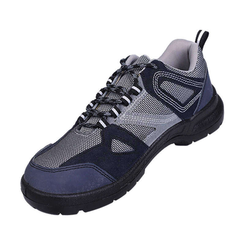 Hot Selling Thick Suede Leather+Oxford Cloth Anti Slip and Shock-Absorbing Safety Shoes