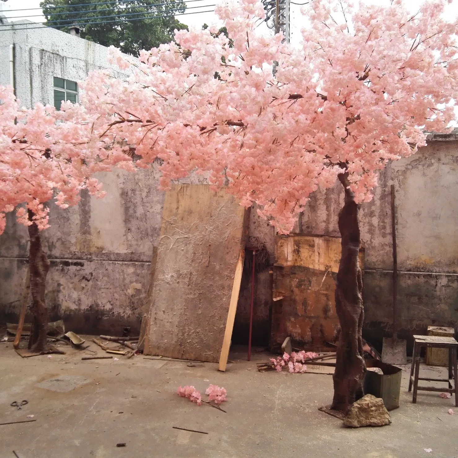 Nuevo diseño Cerezo personalizado Arboles High Simulation Flor de Cerezo artificial Árboles para la decoración