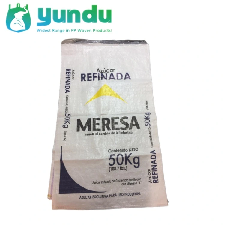 Ready to Ship White PP Woven Bolsa Sack 50 Kg para maíz, Harina, Bean Packaging 60*100cm