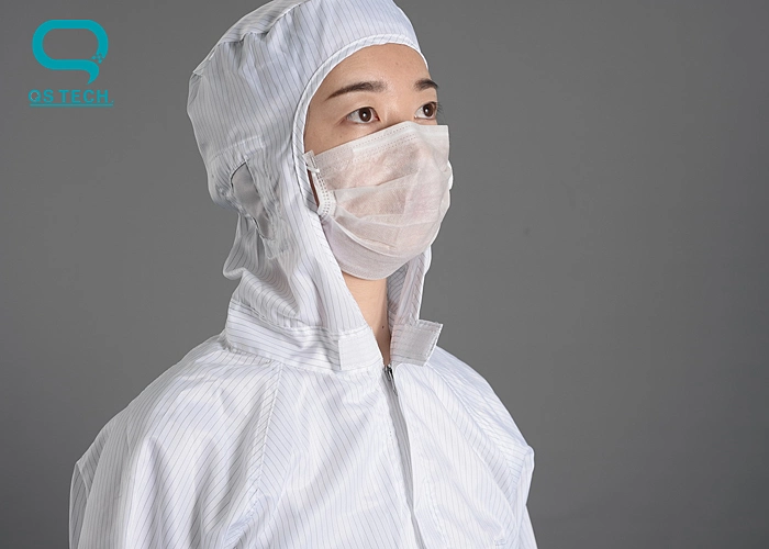 Fábrica de alimentos roupas ESD Anti-Static Jumpsuit lavável para salas brancas de Prensa Garment sem o capô
