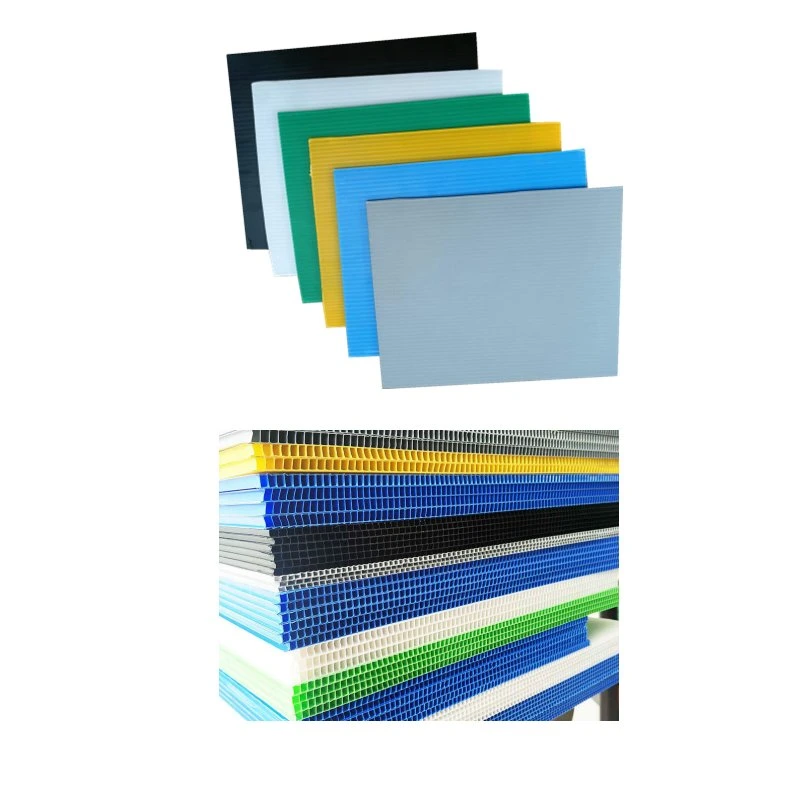 Manufacturer Plant Low Price High quality/High cost performance  Multi Colors Board Panel Corrugated Plastic PP Polypropylene Sheets Plate