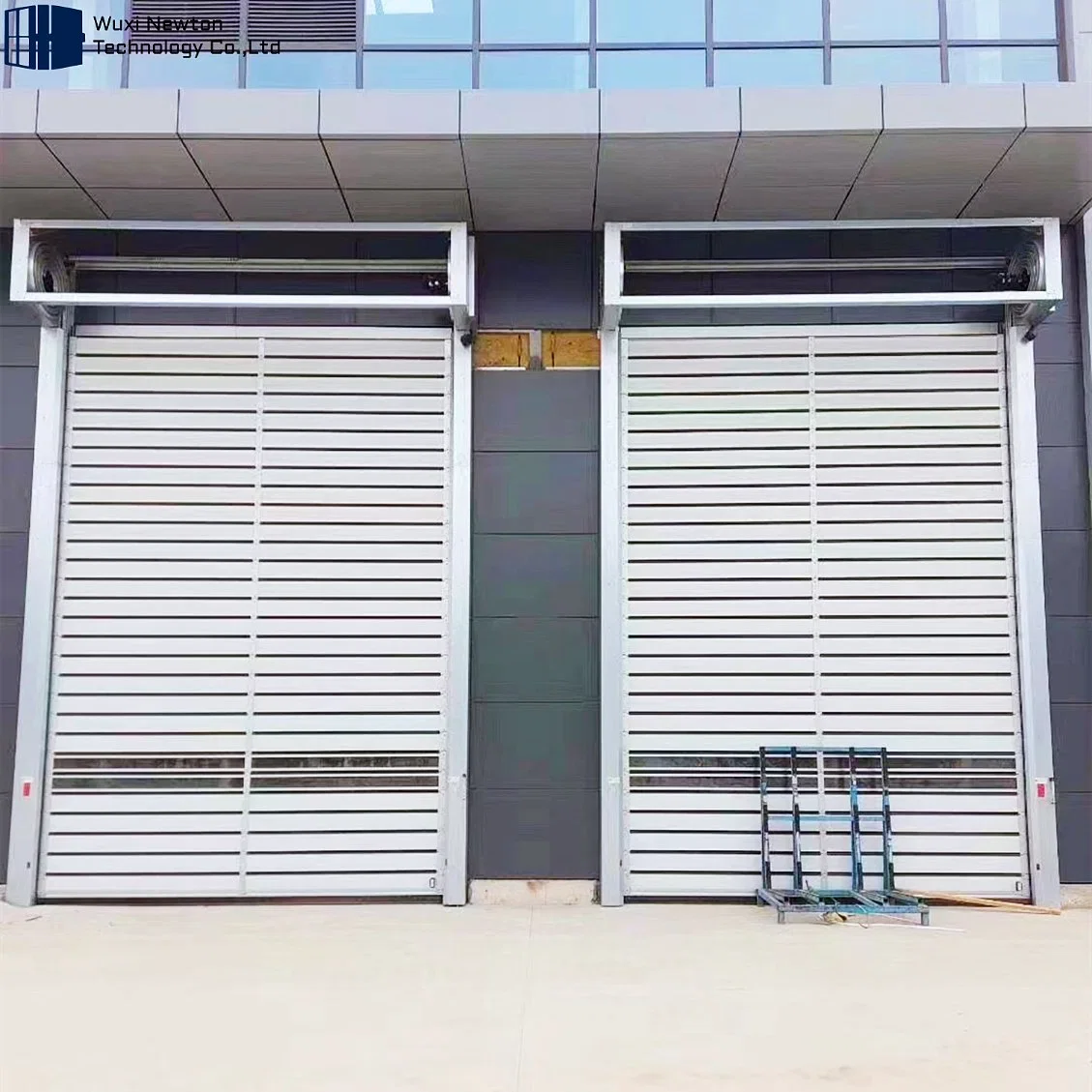 Fast Closing Rapid Insulated Large Aluminum Door Roller Rolling Shutter High Speed Hard Material Spiral Door