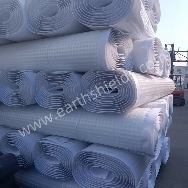 HDPE Composite Drain Board Drainage Board with Geotextile for Construction