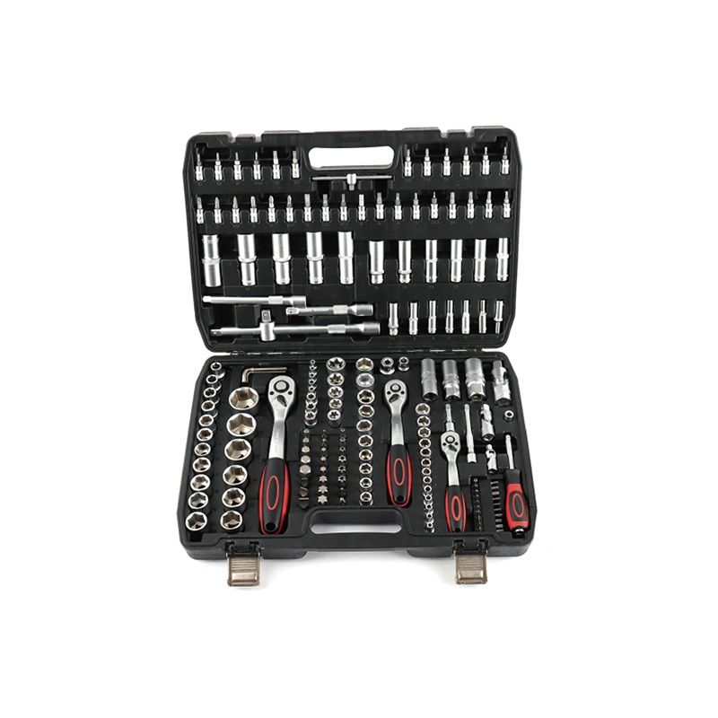 Shall 159PC Socket Set (1/4" & 1/2" & 3/8") Hand Tools Set Tool Kit for Workshop in Blow Molding Box