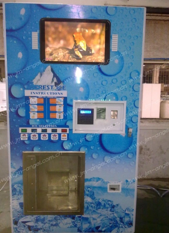 Ice Cube Making Auto Bagging Maker Machine Coin Operated Ice Vending Machines