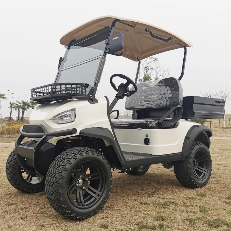 Petit chariot de golf utilitaire électrique Ez Go 72V hors route.