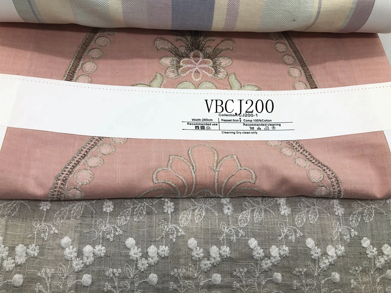 High quality/High cost performance  100% Cotton Flower Pattern for Hometextile Upholstery Curtain fabric