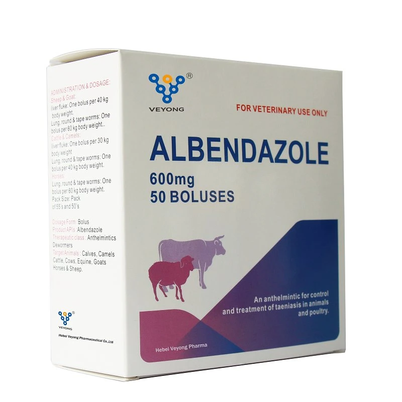 Sheep Medicine Best Price Wholesale/Supplier Veterinary Drug Albendazole Bolus 600mg for Livestock