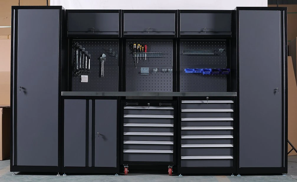 Caja de herramientas con cajones con cierre y ventilación