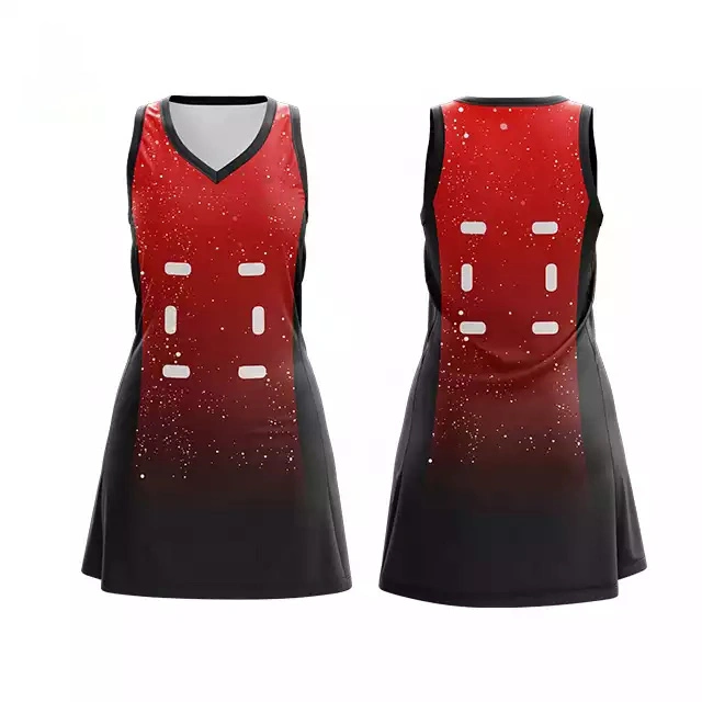 OEM Custom Made Sublimation Netball A Line Dresses Sexy Sublimated Netball Jersey Uniform