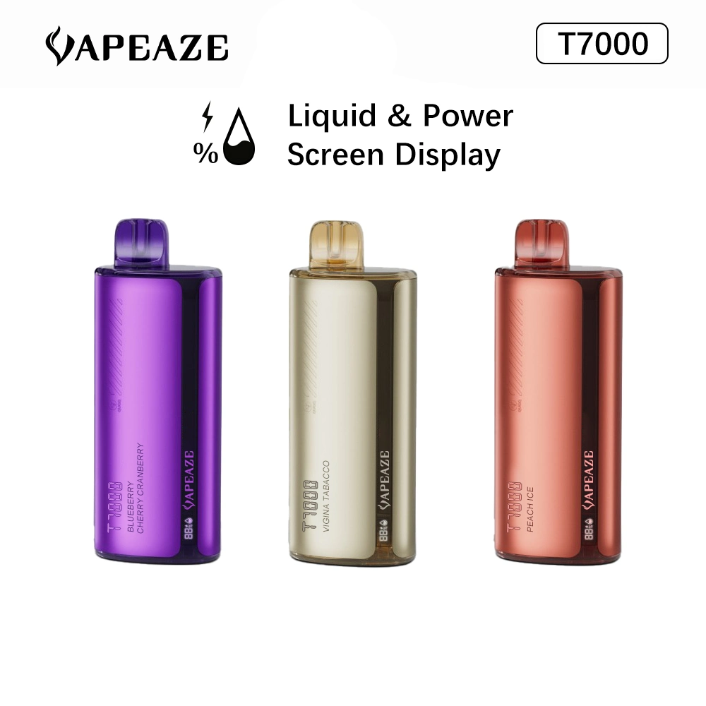 Original Factory Specialized Low Price Mesh T7000 Puff Disposable/Chargeable Vape E Cigarette 18ml E Liquid Support OEM/ODM