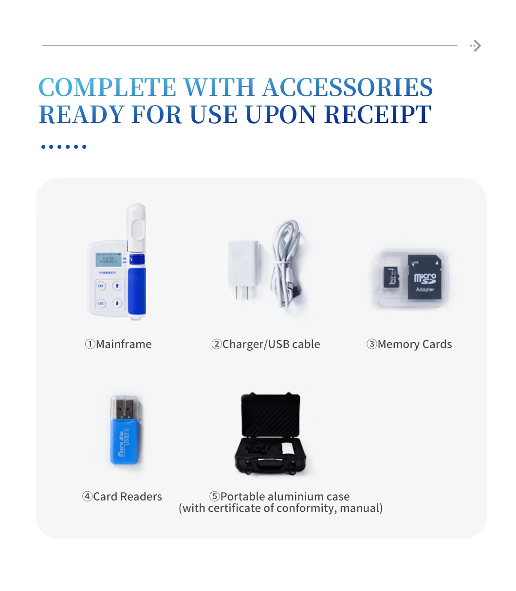 Blue White Optional Chlorophyll Tester Plant Nutrient Analyser