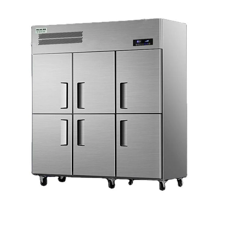 Commercial Vertical Refrigerator Freezers Stainless Steel Refrigeration Equipment