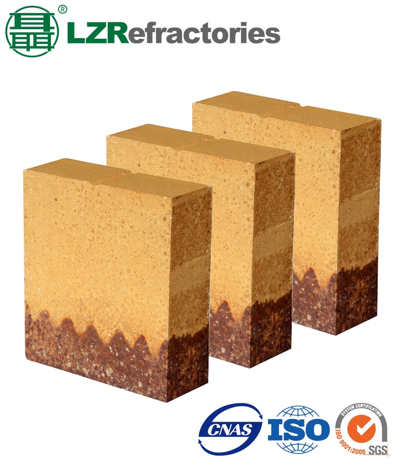 MLJ85FH Magnesia alumina compound bricks with insulation later for energy saving