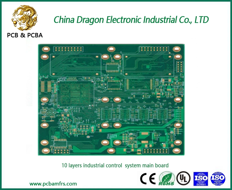 10 Layers Industrial Control System Main Board Multilayer PCB