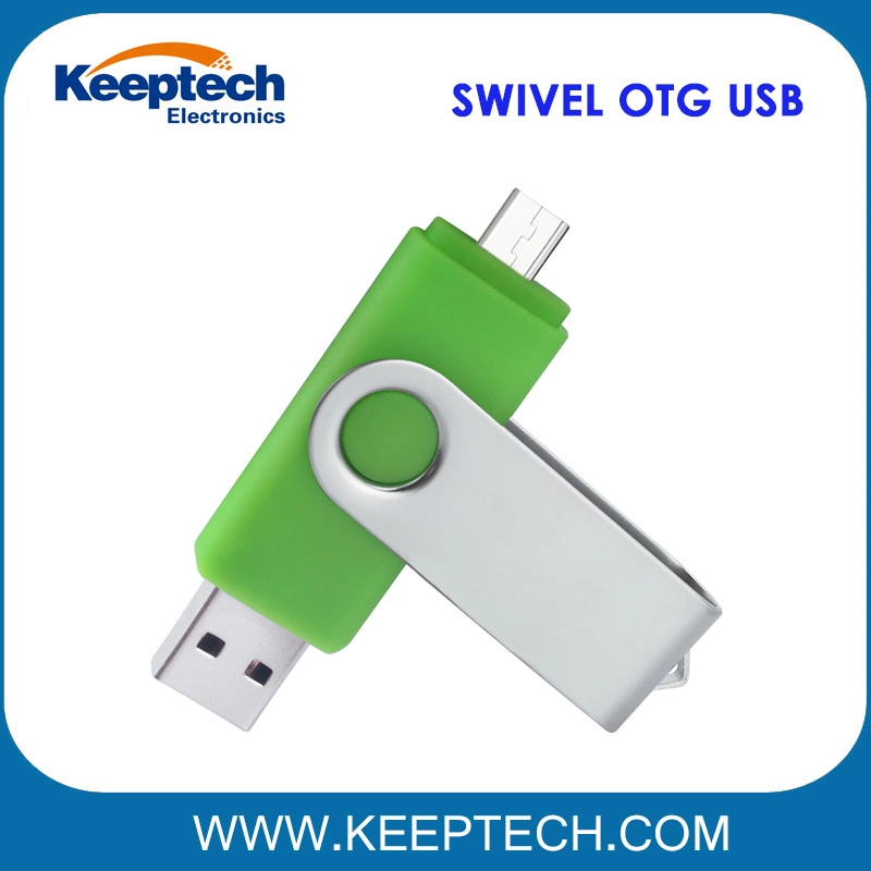 Clé USB pivotante OTG pour téléphone mobile Android et ordinateur