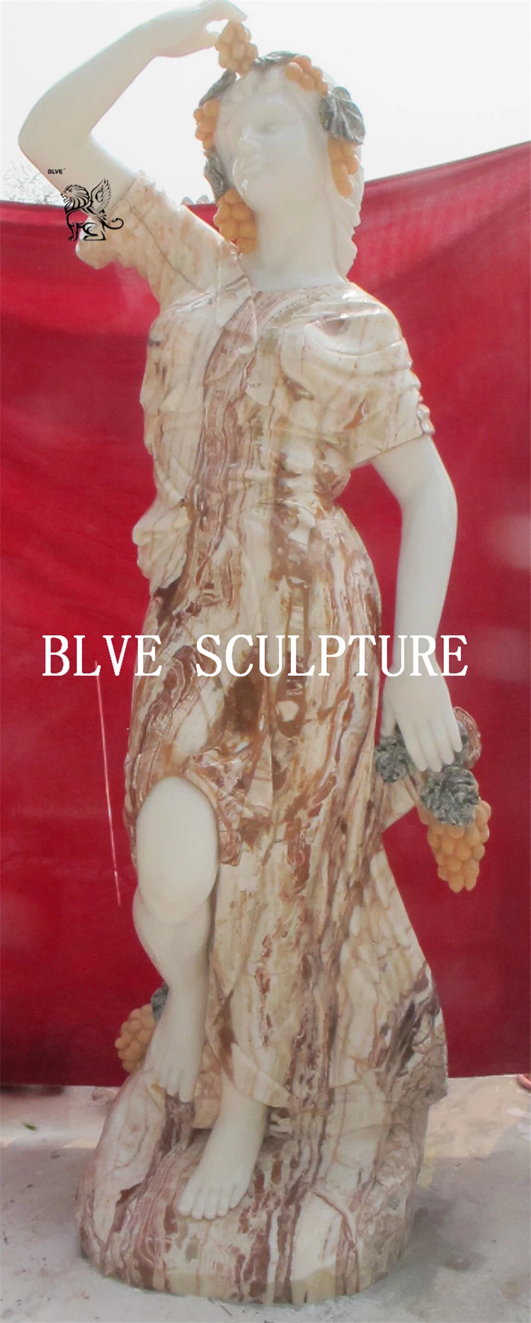 Manufacture Marble Stone Carving Beauty Statue Sculpture Garden Decoration Mfsg-91