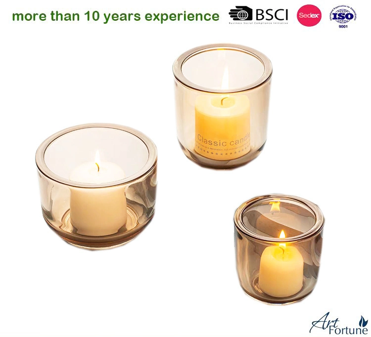 Wholesale/Supplier Small Glass Tealight Candle Holder Flower Shape