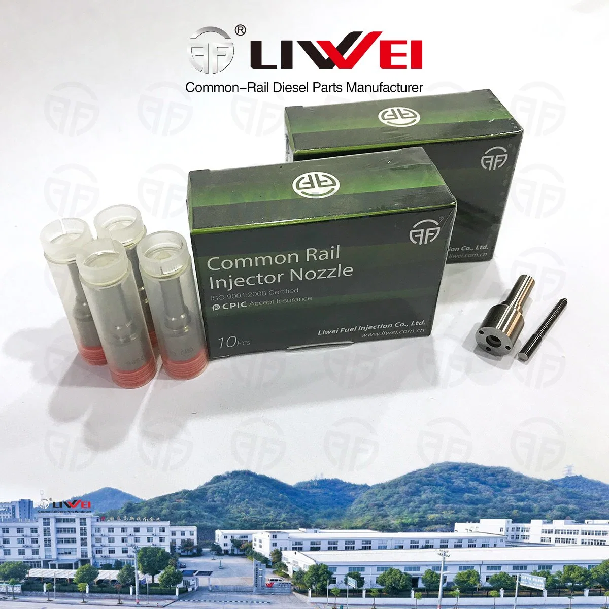 Liwei Brand Fuel Nozzle Dlla 154p 1795 for Common Rail Diesel Injector 0 445 120 147