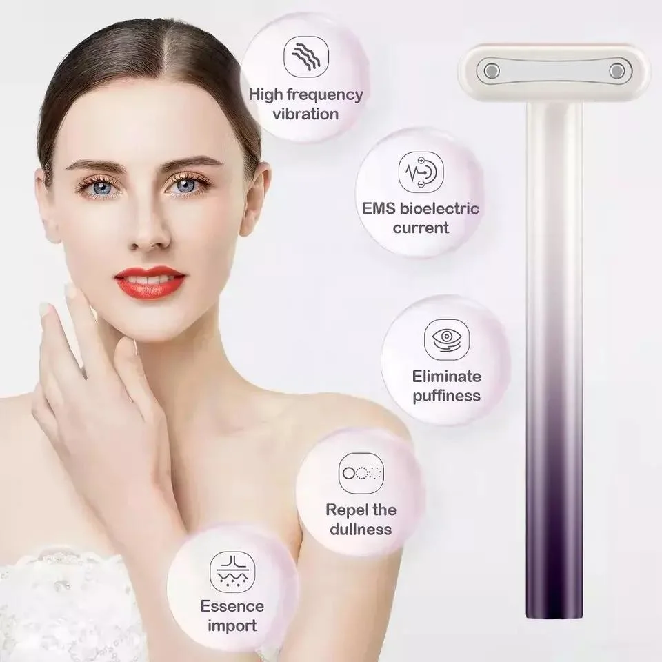 Outil de soin de la peau à domicile par vibration à haute fréquence EMS Face Massager